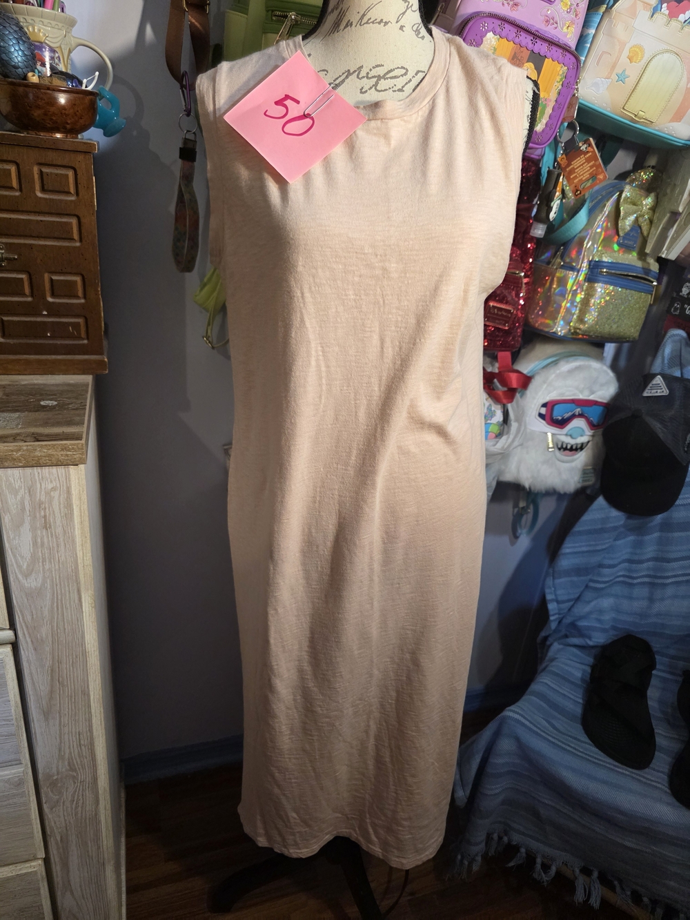 Universal Thread Blush Pink Sleeveless Dress Size Xlarge T Shirt Dress